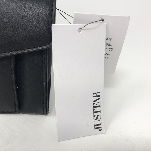 JustFab #Fabforall Universal Hand/Belt Bag, Size OS - Black/Gold - Picture 3 of 10